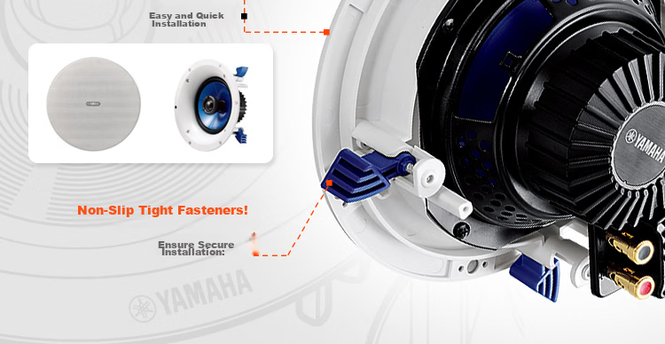 YAMAHA NS-IC800 Ceiling Speaker Home Theater/Constant Impedance/Background Music/Surround Speaker (Pair) 8-Inch Woofer 4