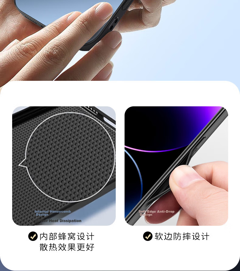 Shangsu Compatible with Honor 400 Phone Case Huawei Honor 400 Protective Cover AG Matte Lens Full Coverage Shockproof HUAWEI Solid Color Simple Business Unisex Case Graphite Black 12