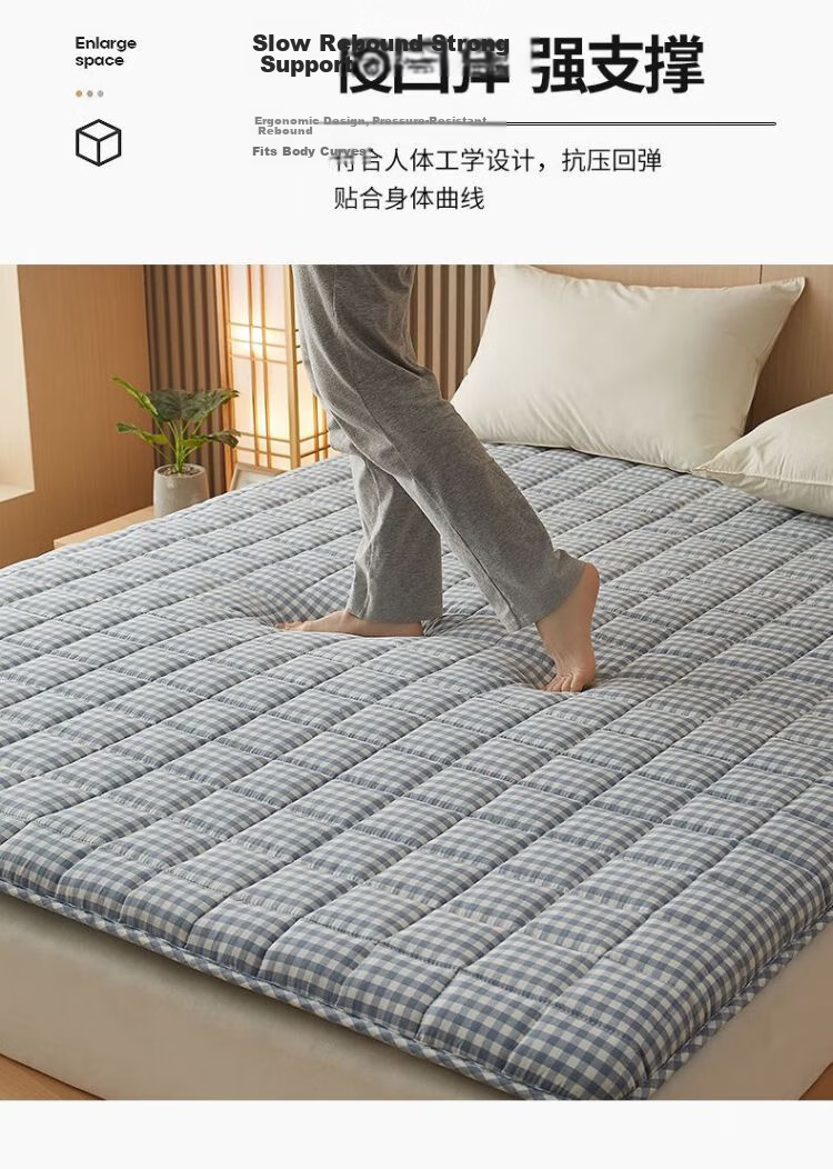 MINISO , 100% Xinjiang Cotton Mattress Pad, Tatami Mat, Double Bed Pad, 1.8x2 Meters Bed 11