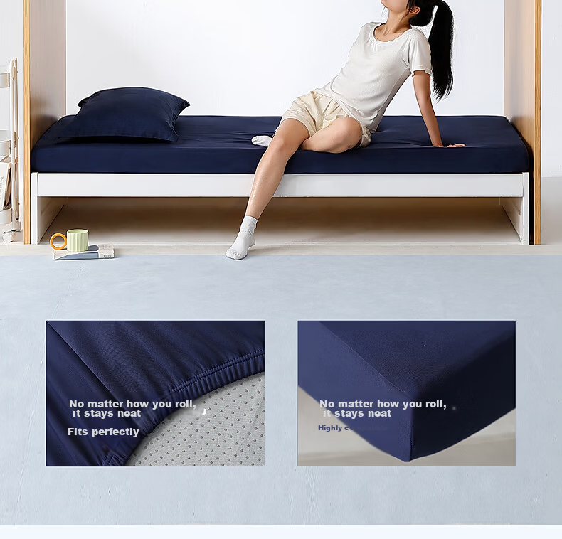 Mercury Home Textiles Ice Cream Pattern Cooling Summer Bed Sheet A-Class Wrinkle-Resistant Knitted Odorless High Elasticity Anti-Wrinkle Bed Sheet 240x245cm 10