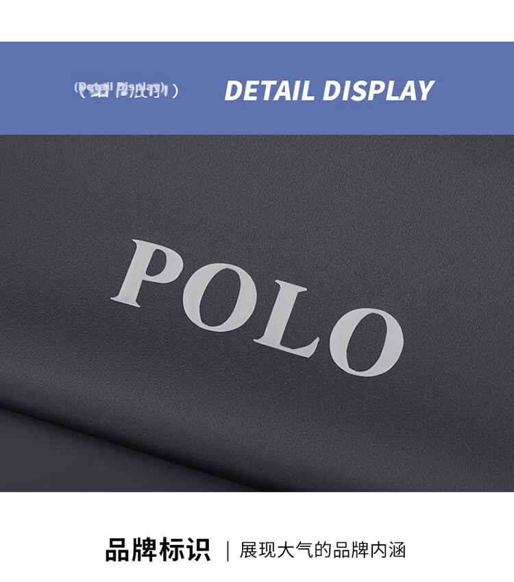 POLO Shoulder Bag for Men, Durable Crossbody Bag, Lightweight IPad Bag, Vertical Phone Bag, Sports Messenger Bag, Commuter Shoulder Bag 22