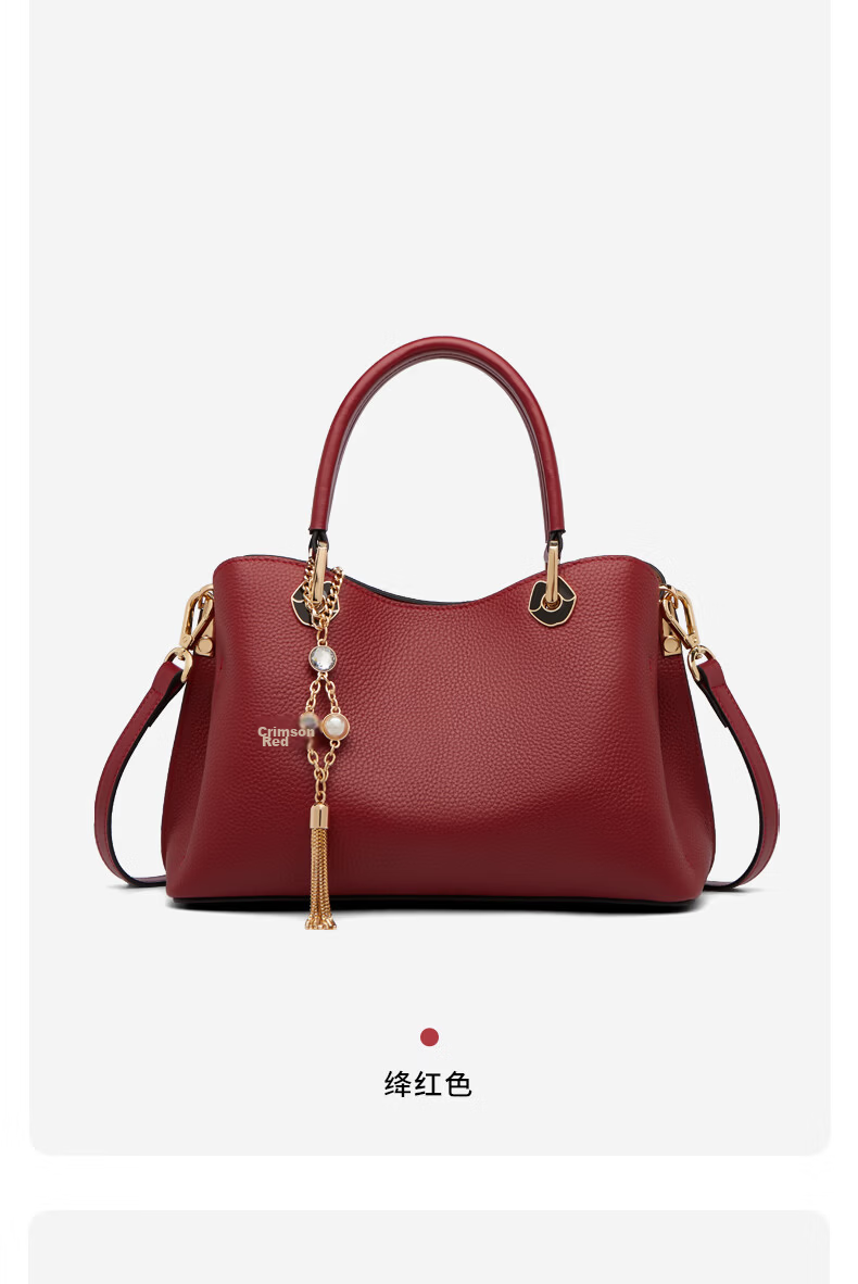 Zhur [Yang Zishan Same Style] 2026 New Leather Handbag for Women Birthday Gift for Wife 20
