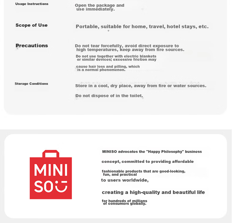 MINISO Disposable Three-Piece Travel Bedding Set, Includes Single Bed Sheet, Pillowcase, And Duvet Cover, Single Size, 1 Pack 14
