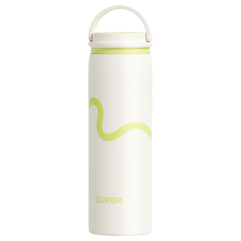 SUPOR Rotating Lid Insulated 316L Stainless Steel Tea Infuser Cup for Men and Women, High-Value Car Water Bottle