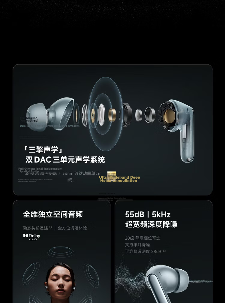 MI REDMI Buds 8 Pro True Wireless Bluetooth Noise Cancelling In-Ear Earphones for Android and Apple Phones Ice Glaze White 2