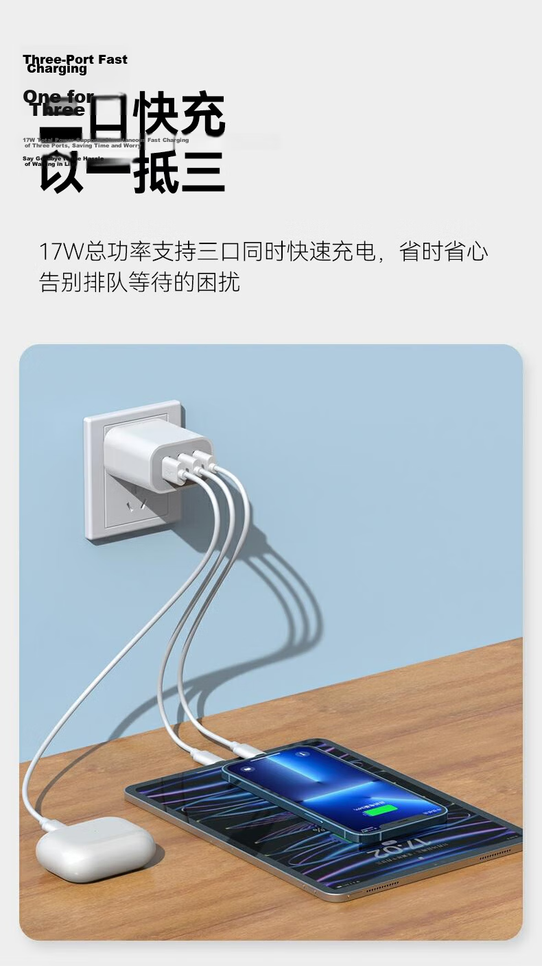 KOVOL Charger Head 5V2.1A Dual-Port USB Charger Plug Multi-Port Fast Charging Compatible with 5V1A for Apple Huawei Xiaomi Samsung OPPO Android Phones And Tablets Universal 8