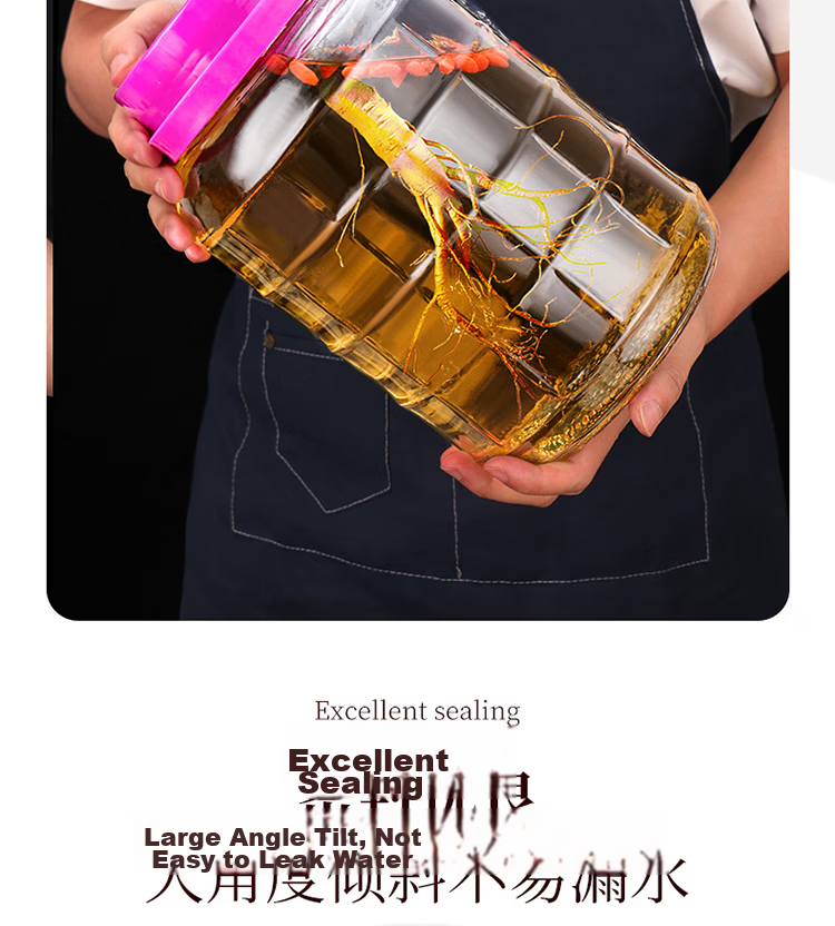 BJ Wine Bottle, Empty Bottle, High-End Gift Liquor Bottle, Infusion Container, Specialized Bottle, Storage Bottle, Glass Wine Jar, Alcohol Flask, Herbal Medicine Bottle 6