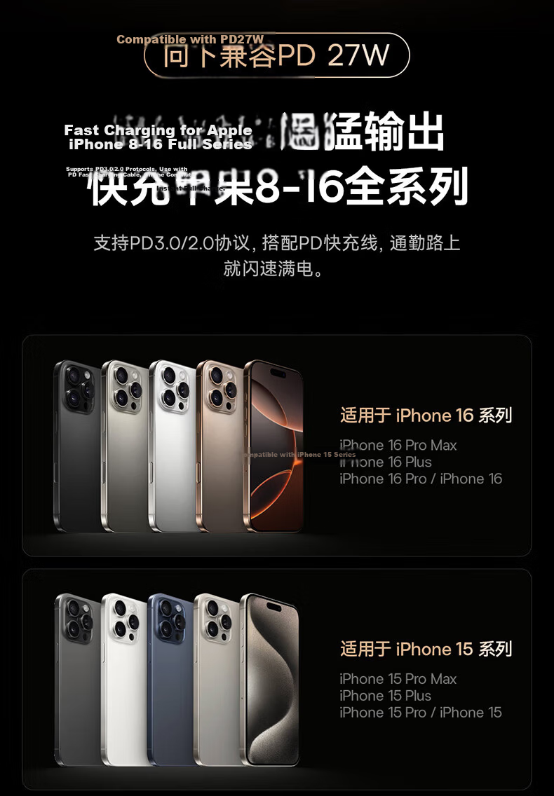 BASEUS Car Charger Cigarette Lighter Hidden Super Fast Charging Head Dual Port Compatible with Apple 16/17 Huawei Xiaomi C+U 10