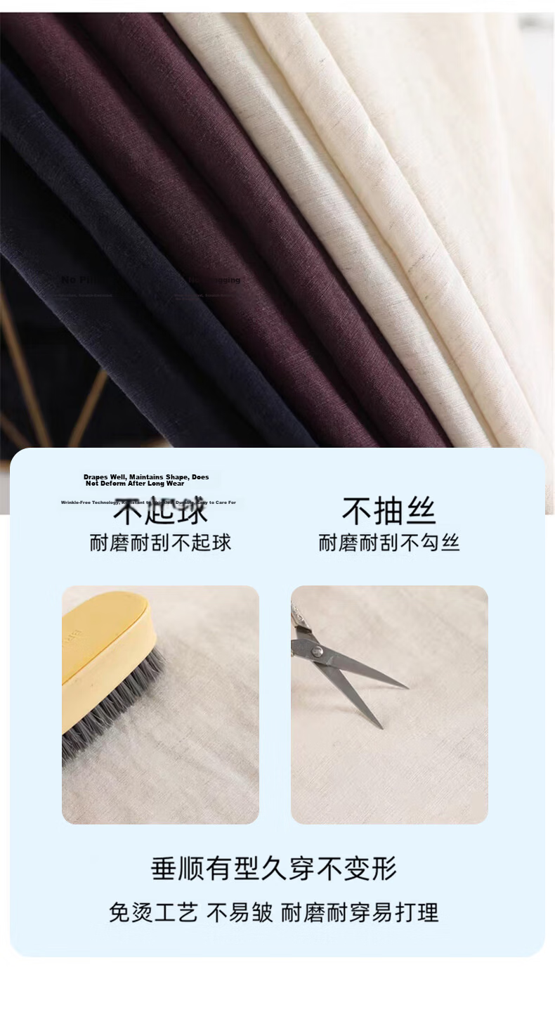 Langsha Linen Wide-Leg Pants for Women 2026 New Summer Thin High-Waist Breathable Relaxed Casual Curved Leg Pants 5