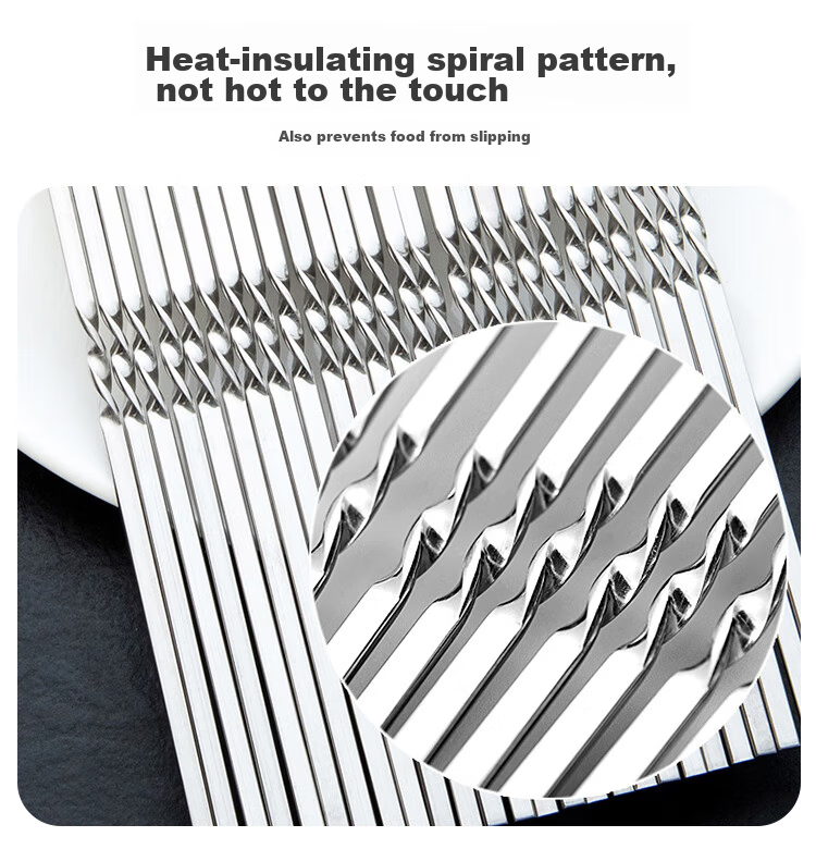 Suncojia 304 Stainless Steel Barbecue Skewers, Meat Kebab Skewers, Grilling Needles, Barbecue Tools, 50 Pieces 8