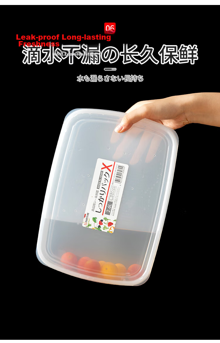 KATEI STORY Japanese Imported Refrigerator Freezer Meat Storage Container, Food-Grade Onion Ginger Garlic Storage Box, Frozen Sealed Container 8
