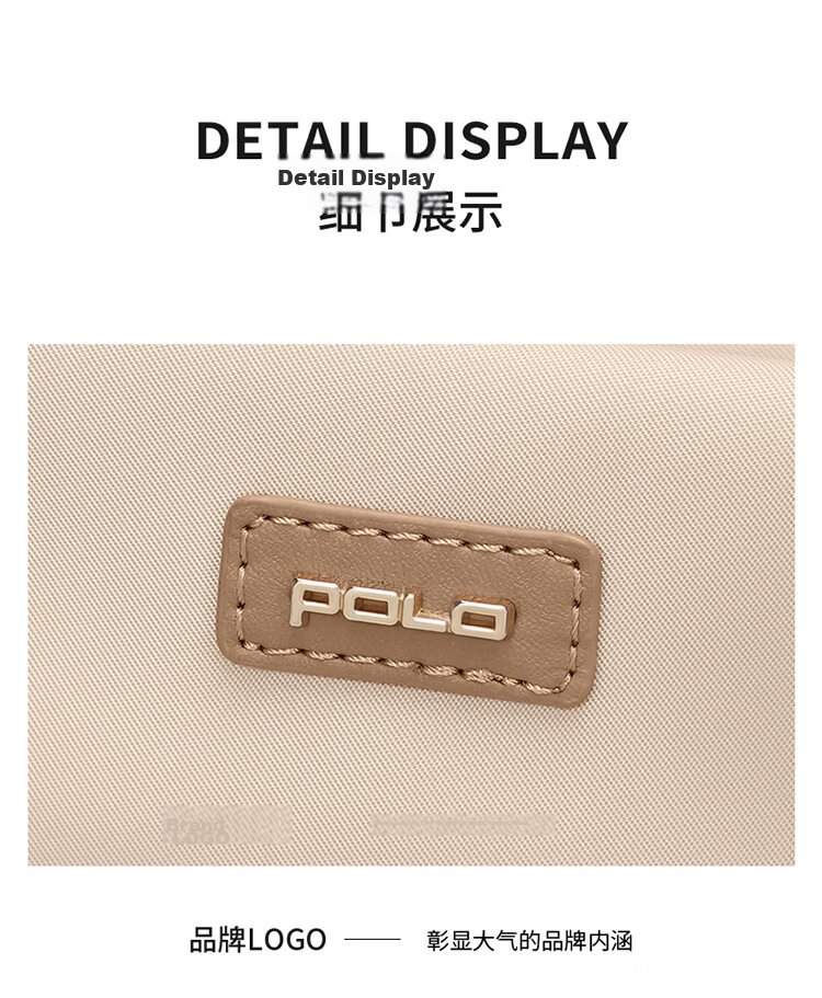 POLO Women's Shoulder Bag Elegant Large Capacity 15-inch Laptop Tote Lightweight Crossbody Bag Birthday Gift 25