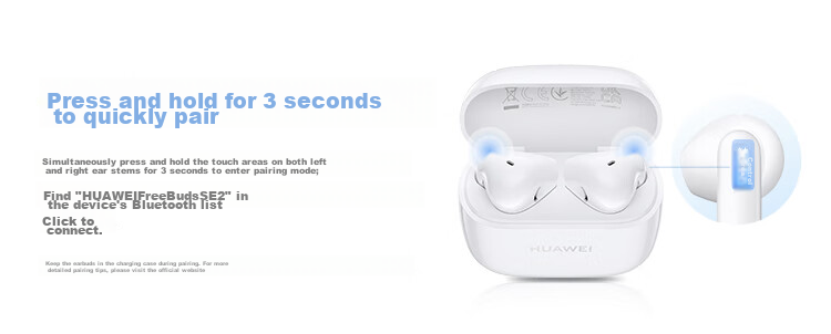 Huawei FreeBuds SE 2 Bluetooth Earphones 40H Long Battery Life/Fast Charging/Bluetooth 5.3/Lightweight Compact/Audio Entertainment Taro Purple 1