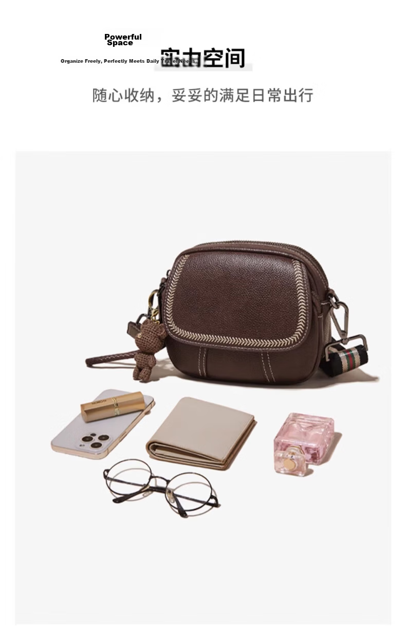 FOXER First Layer Cowhide Women's Large Capacity Shoulder Bag Crossbody Small Bag Luxury Girlfriend Birthday Gift 10