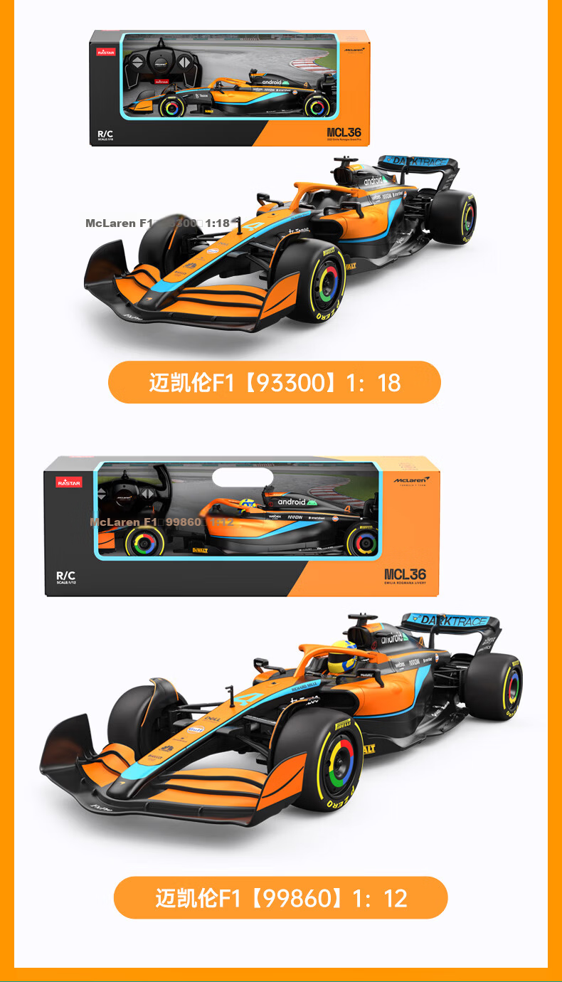 Rastar Remote Control Car Red Bull F1 1:12 Scale Model RB18 Racing Car Rechargeable Toy Car 94700 New Year Gift 14