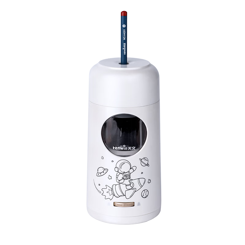 Astronomical Automatic Large-Caliber Pencil Sharpener for Children, Thick Rod Large Triangle Pencil Electric Stationery Sharpener S8811