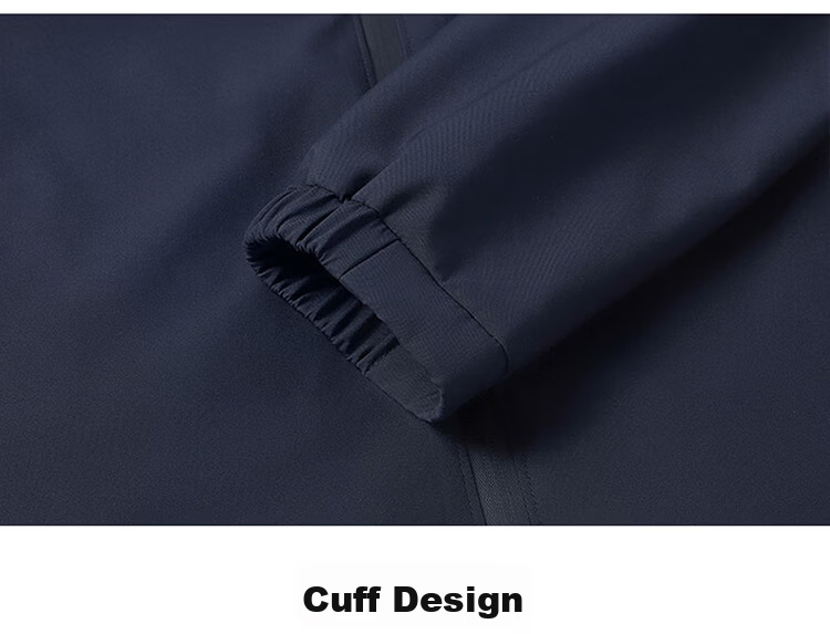 TUCANO Men's Business Stand Collar Wrinkle-Resistant, Non-Iron, Windproof Versatile Comfortable Jacket Dark Blue L 18
