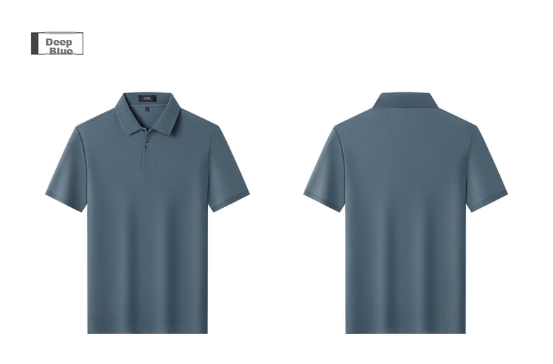 FIRS 100% Cotton Mercerized Summer Short Sleeve Polo Shirt 2026 New Men's T-Shirt High-End Top 25