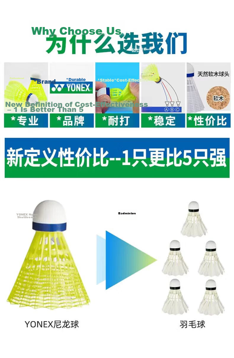 YONEX Nylon Badminton M2000R Indoor Outdoor Stable Flight Durable Plastic Shuttlecock 6-Pack Yellow 4