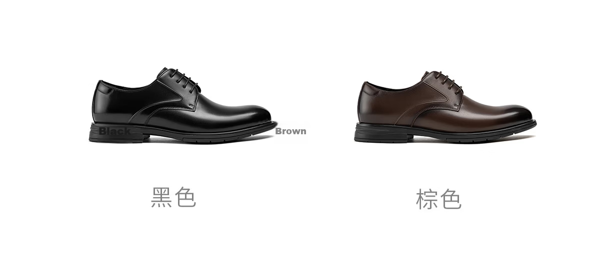 Aokang Men's Shoes, Autumn New Style Formal Leather Shoes, Cowhide Lace-Up Business Professional Groom Comfortable Men's Shoes, Black, Size 41 4