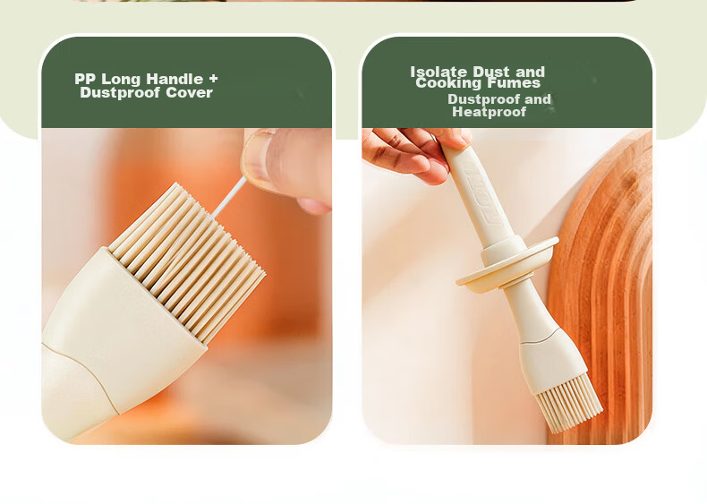 Baijie Silicone Oil Brush with Bottle 200ml High Temperature Resistant Baking BBQ Pancake Meat Food Grade Oil Brush 5
