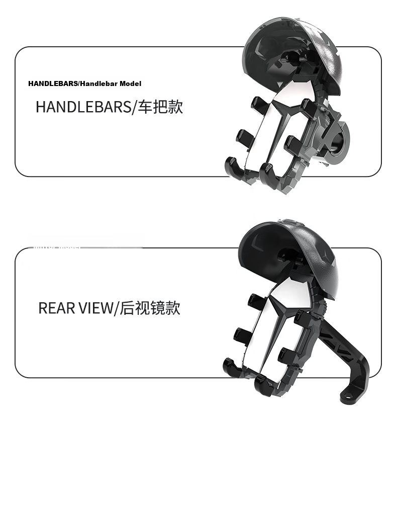 Ousen Electric Bike Phone Holder Shockproof Small Helmet Rainproof Sunshade Navigation Mount for Delivery Riders Motorcycles and Electric Scooters 20