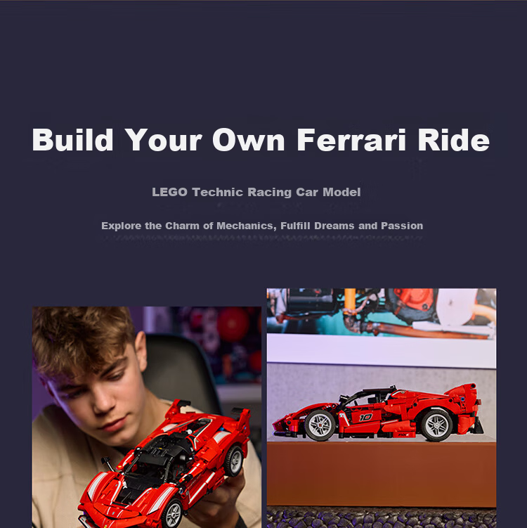 LEGO Building Blocks Mechanical Set 42212 Ferrari FXX K Racing Car Kids Boys Girls Toy Birthday Gift 10