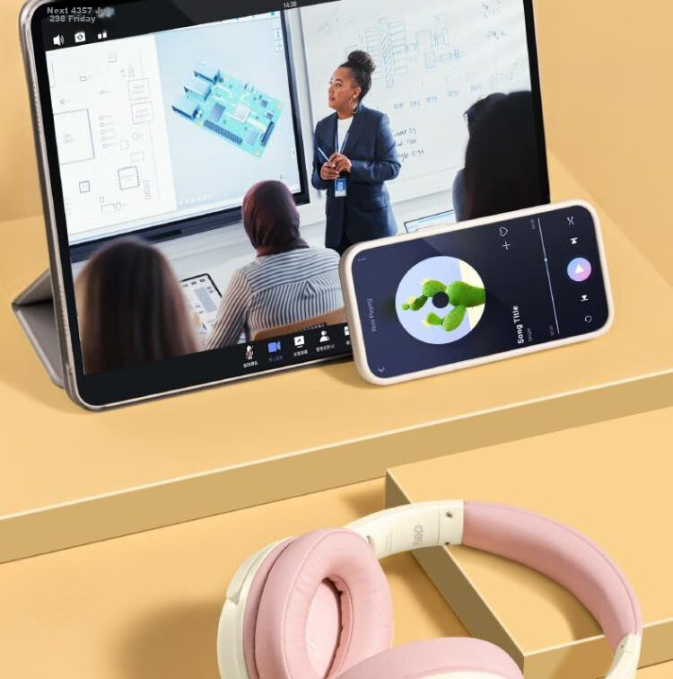 Deli Children's Recitation And Memorization Headphones for Reading And Memorizing, Bluetooth Headphones for Learning And Memory, Birthday Gift Box Set, Blue 22
