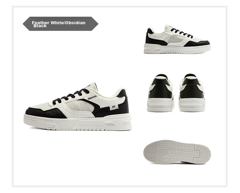 361° Men's Sports Shoes, Soda Autumn Mesh Breathable Lightweight White Sneakers, Men's Shoes 672516626-4 38