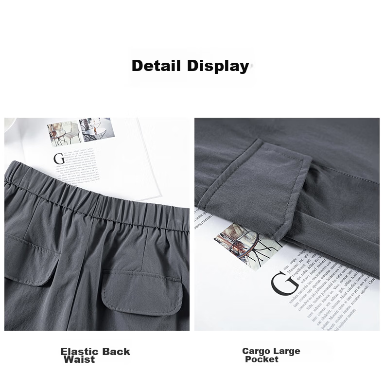 Borui Women's Micro Flare Quick-Dry Lightweight Work Pants 2026 New Summer Casual Slim American Paratrooper Trousers 20