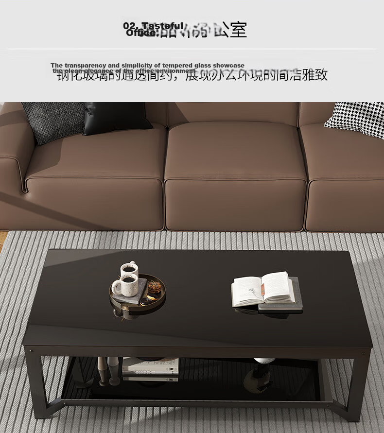 Fanshe Coffee Table, Living Room Coffee Table, Office Coffee Table, Home Living Room Glass Small Apartment Sofa Coffee Table, Modern And Simple 7
