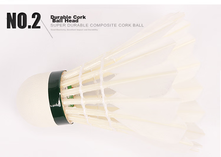 YONEX Professional Badminton Competition Shuttlecocks, High-Quality Durable Stable AS-20, 12-Pack Selected Goose Feather Shuttles, 2-Speed 4