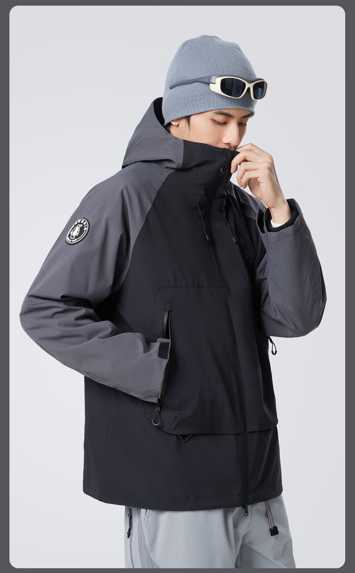 CAMEL Men's Outdoor Jacket, Three-In Windproof And Waterproof Coat, Hiking Wear, Outerwear for Men M34CA49650 12