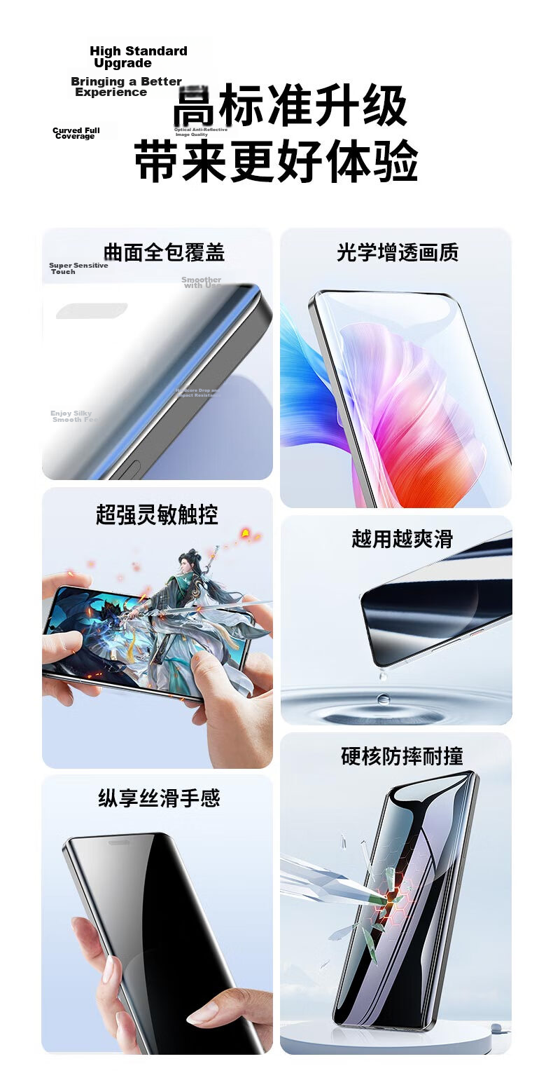 Smorss [2-Pack] Full Adhesive Hydrogel Film for Honor Magic V5 Front Screen, Foldable Phone Protective Film, Anti-Scratch High-Definition Anti-Fingerprint Scratch Repair Soft Film 5