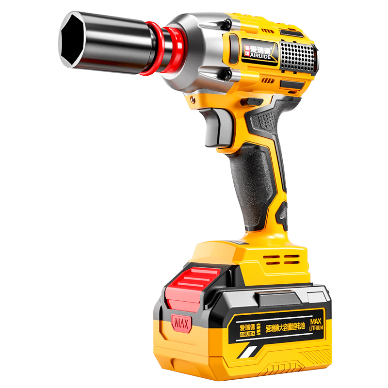 Aired 580N Lithium Battery Electric Wrench High Torque Cordless Impact Wrench Drill Impact Socket Power Tool