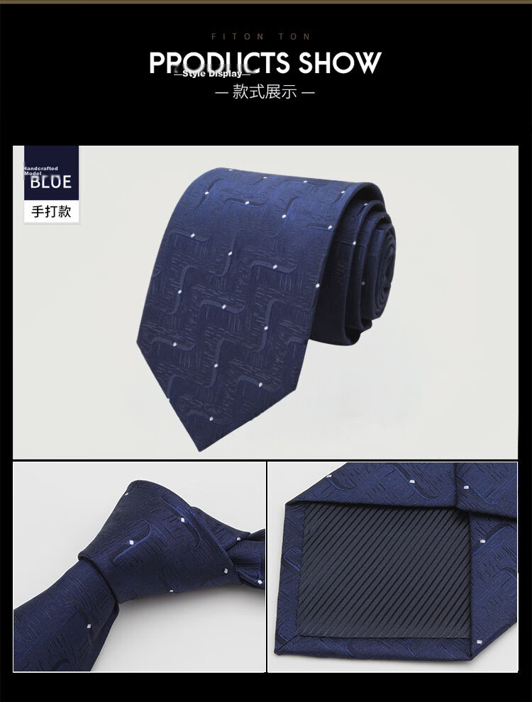 FitonTon Wedding Banquet Tie Zipper for Men's Formal Wear, Business Suit, No-Tie Gift Box Set for Boyfriend, New Year And Valentine's Day Present 11