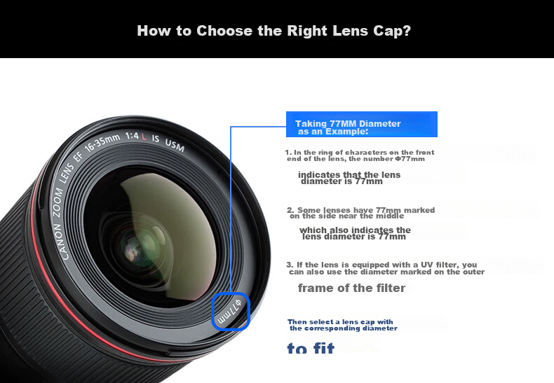 JJC 58mm Lens Cap with Anti-Lost Strap for Canon/Nikon/Sony/Fujifilm DSLR and Mirrorless Cameras 1