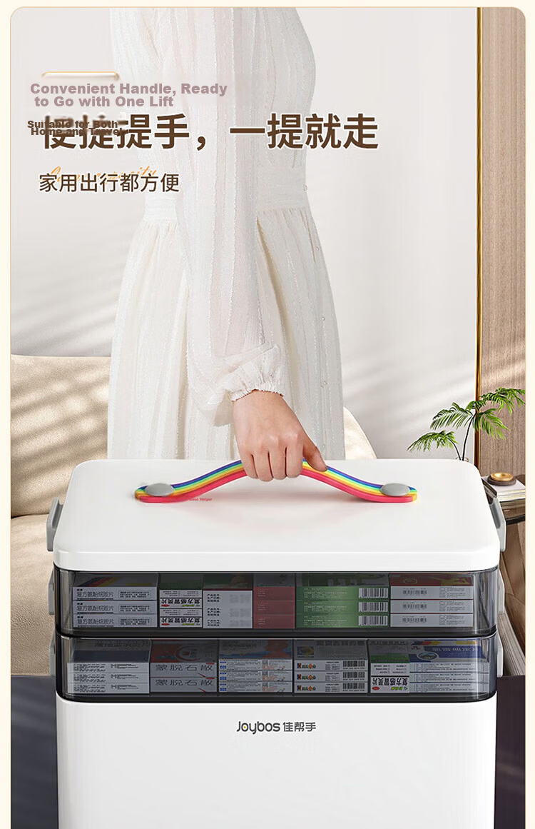Jiabangshou Pill Organizer Box, Weekly Seven-Day Pill Dispenser, Portable Pill Sorter, Personal Pill Organizer, Storage Box 19