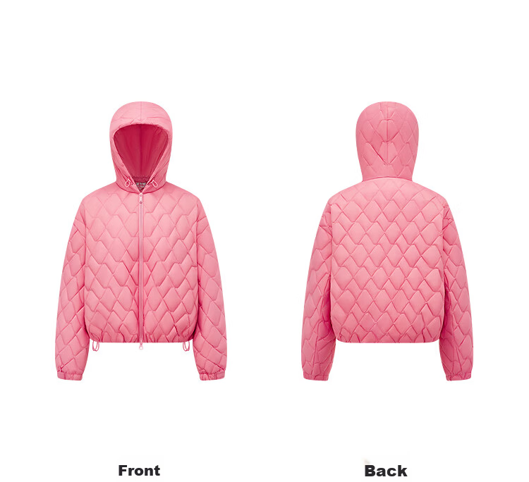 Bosideng Women's Spring and Autumn 90% Down Lightweight Hooded Loose Short Packable Commuter Warm Jacket 39