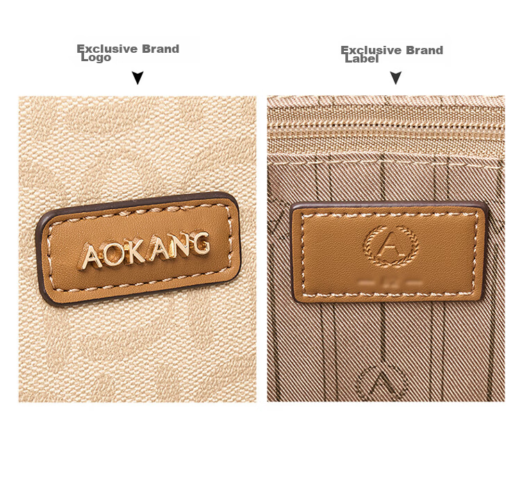 Aokang Women's New Fashion Chic Tote Bag Versatile Large Capacity Shoulder Bag Practical High-End Birthday Gift for Girlfriend 6