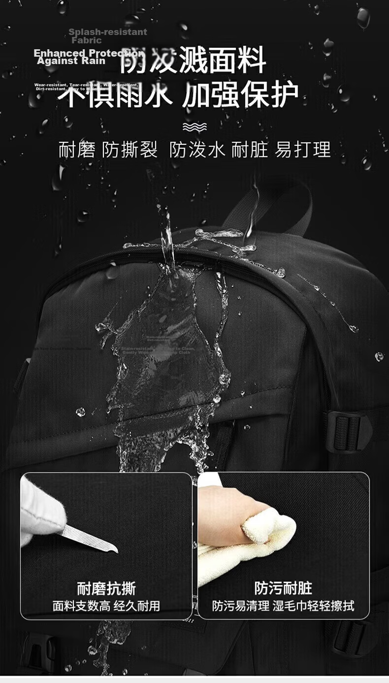 Warrior Backpack Men's Casual Water-Resistant Laptop Travel Bag Large Capacity School Bag for High School, Middle School, and College Students 19