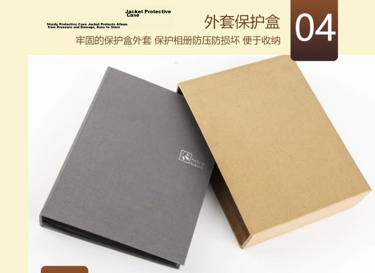 Nakabayashi Zonglin NCL Fabric Photo Album, Pocket-Style Family Memory Book, 5/6/7 Multiple Sizes Mixed Storage Album, 6 Inch/7 Inch Light Blue Mixed 7