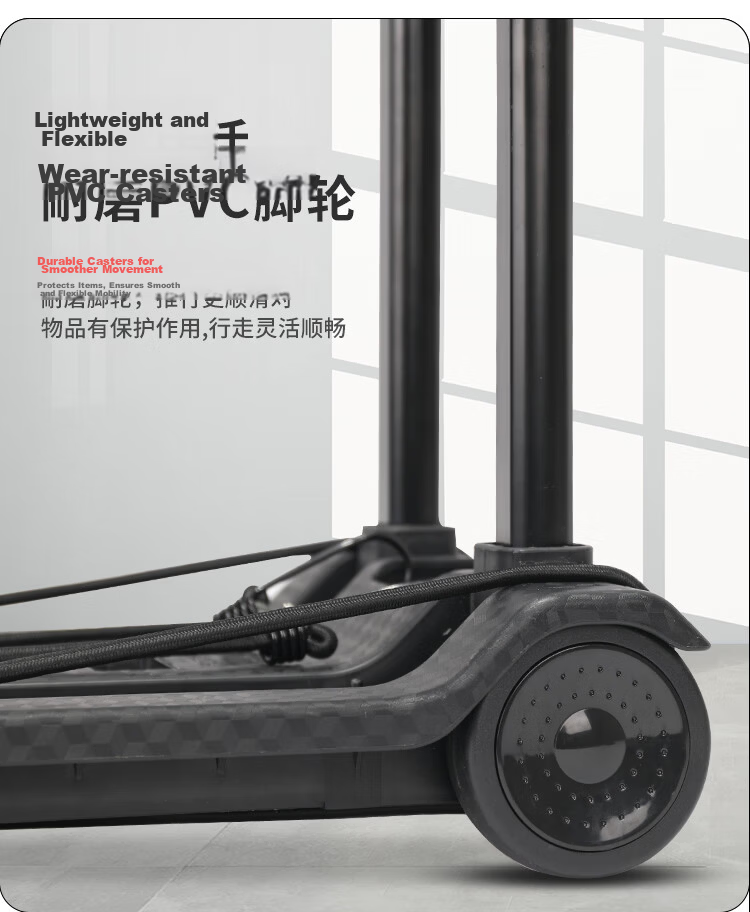 Xilushi Folding Trolley Cart Portable Shopping Cart Luggage Cart Load Capacity Approx. 35kg BY07 13