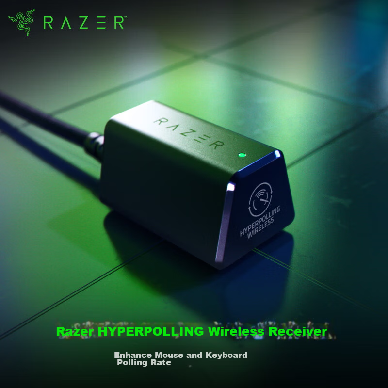 Razer Wireless Receiver 8KHz/4KHz Polling Rate for Wireless Mouse and Keyboard Compatible with Cobra/Viper V2/Viper V3/BlackWidow V4