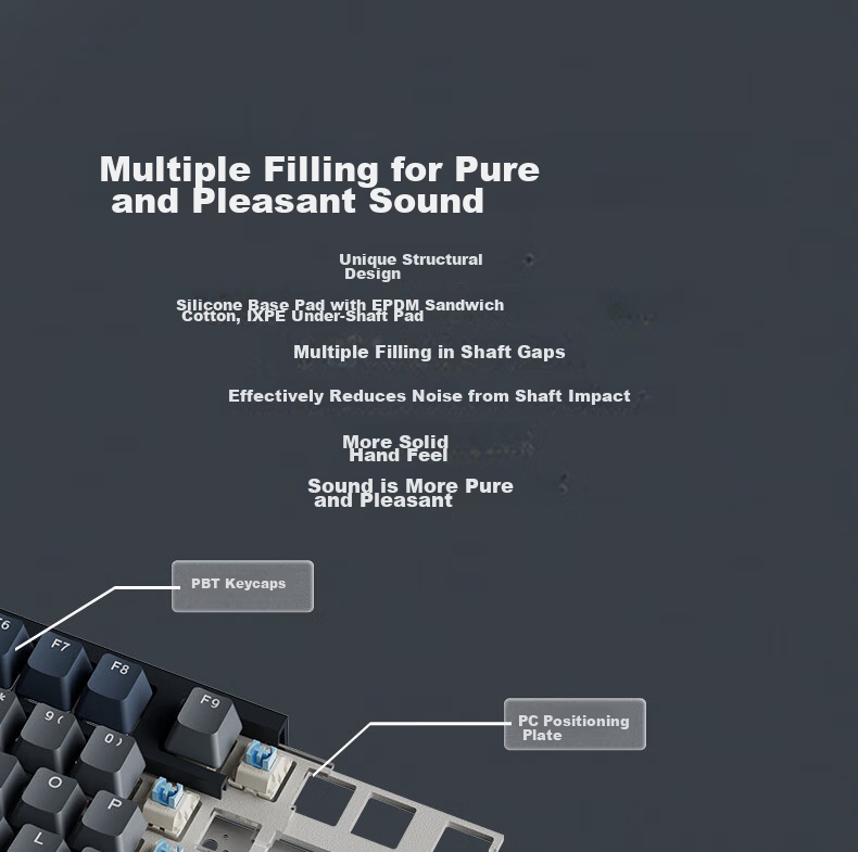 Langtu LT104 Thick Love Mechanical Keyboard Gaming Office Wired Customized Keyboard for Tablet Laptop 22