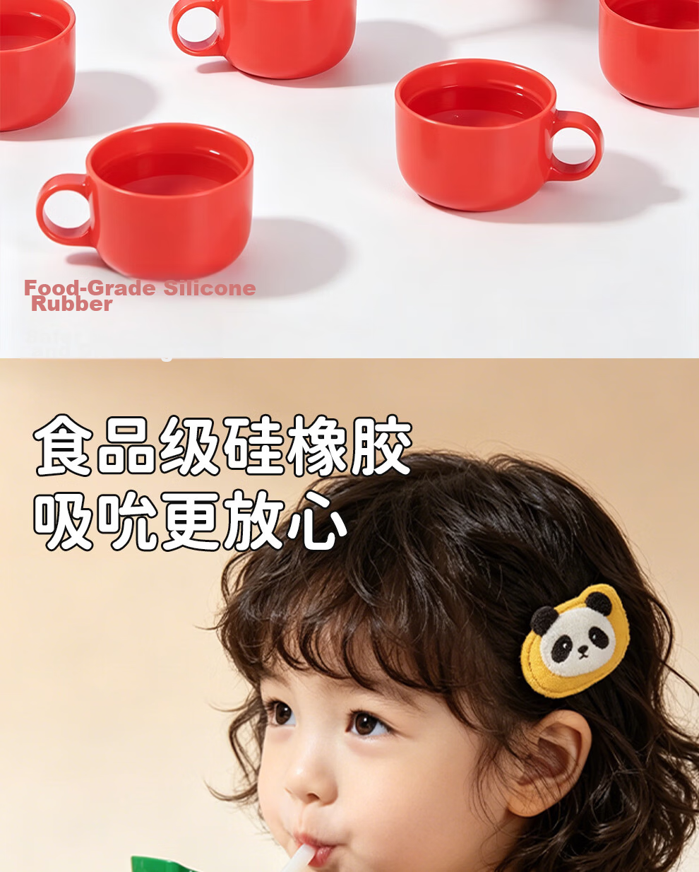 TIGER [JD Exclusive] Little Lion Kids Thermos Straw Water Bottle Dual Lid Student Cup Back-to-School Gift 12