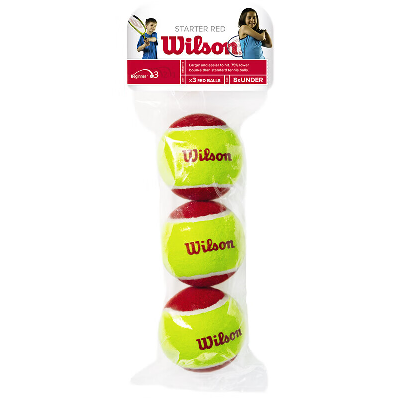 Wilson Starter Play Balls Training Tennis Balls for Children and Youth WRT137400
