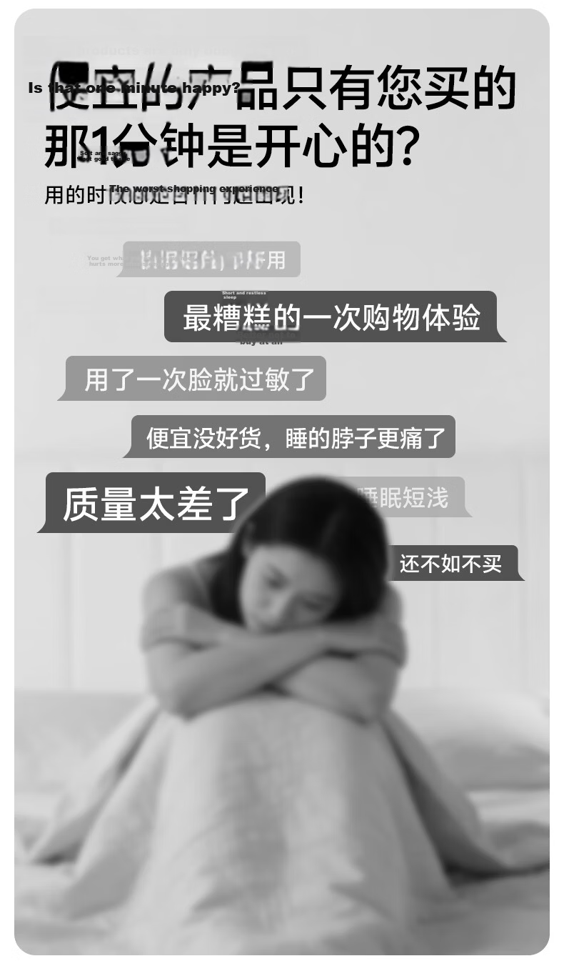 Mixiaoshu Low Pillow Neck Support for Adults And Students, Dual-Use for Prone And Supine Sleeping Positions, Fits Cervical Spine, Breathable Comfortable Memory Foam Pillow 4