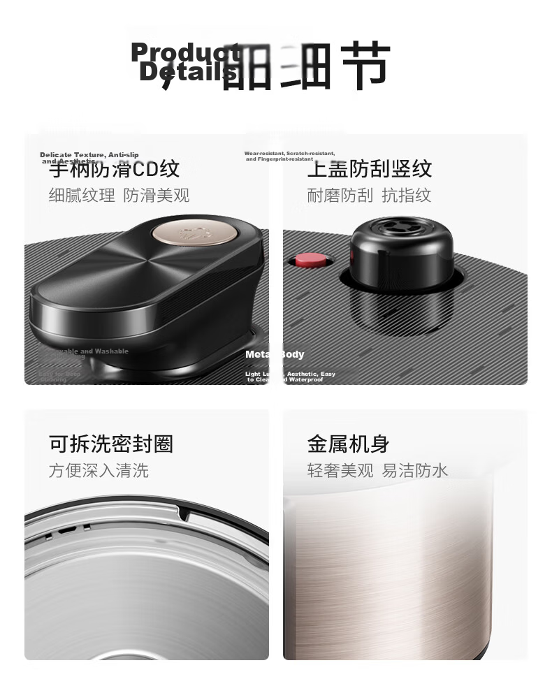 Joyoung 6L Large Capacity Electric Pressure Cooker, Dual Inner Pot, Fully Automatic, Smart Reservation, for Soup Making, Stewing Meat, Cooking Porridge, Multifunctional Y-60C817 Rice Cooker And High-Pressure Cooker, Serves 6-8 People 23
