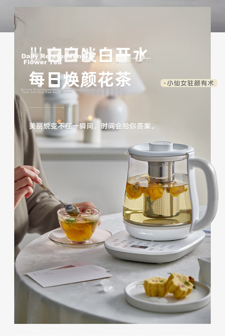 Bear Decoction Pot, Chinese Herbal Medicine Pot, Automatic Electric Sand Pot for Decocting, 4L Large Capacity JYH-S40D1, Double Decoctio 5